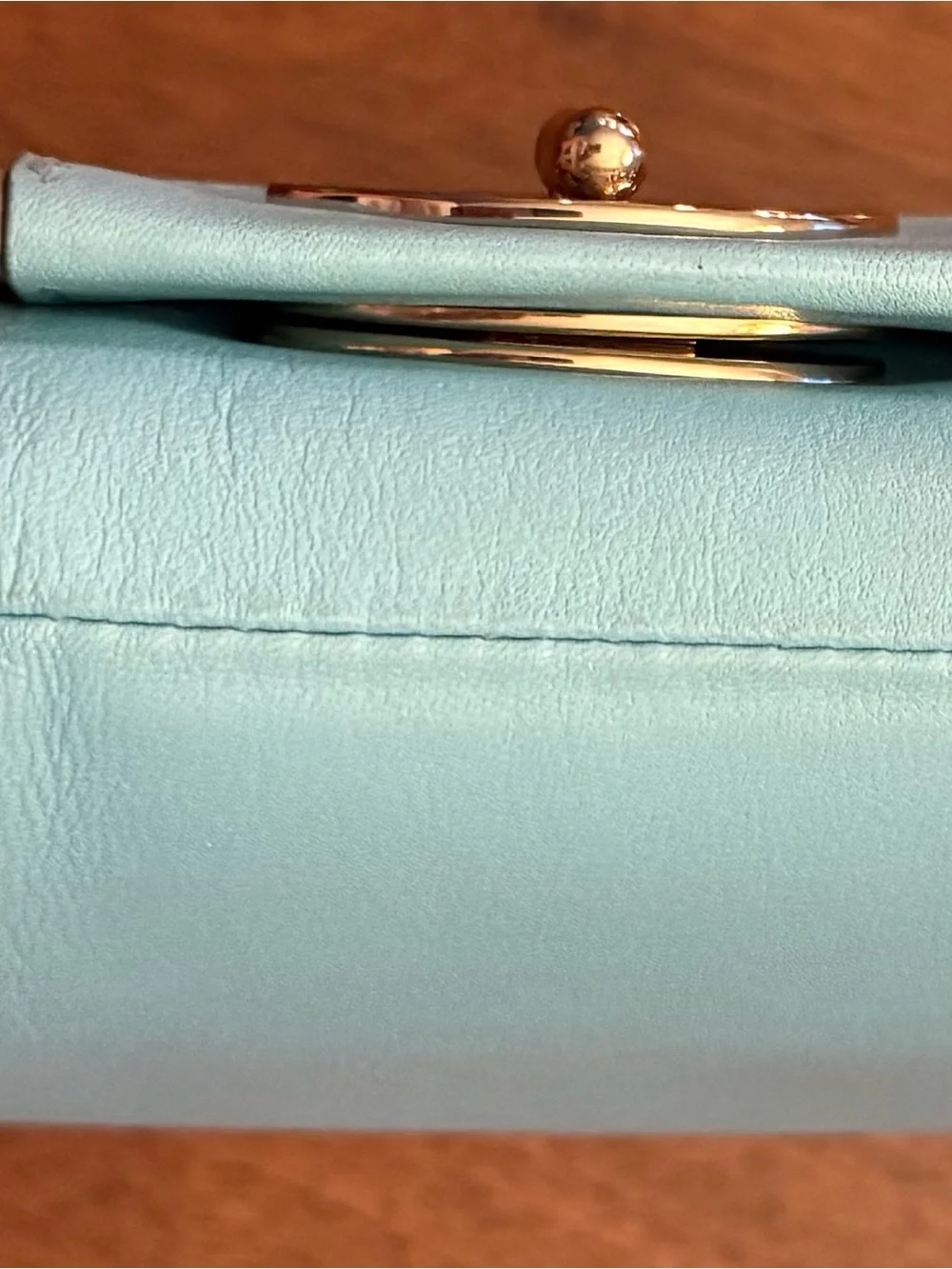 kate spade Hampton Road Julia Aqua Leather Crossbody Shoulder Clutch